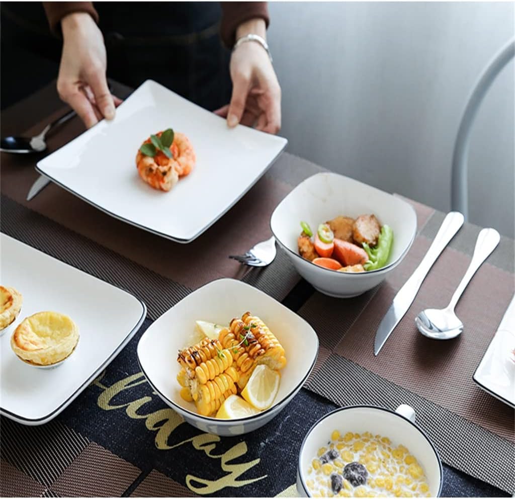 Cutlery Combination Plate Placemat Set Tableware Full Set Western Food Plate Household