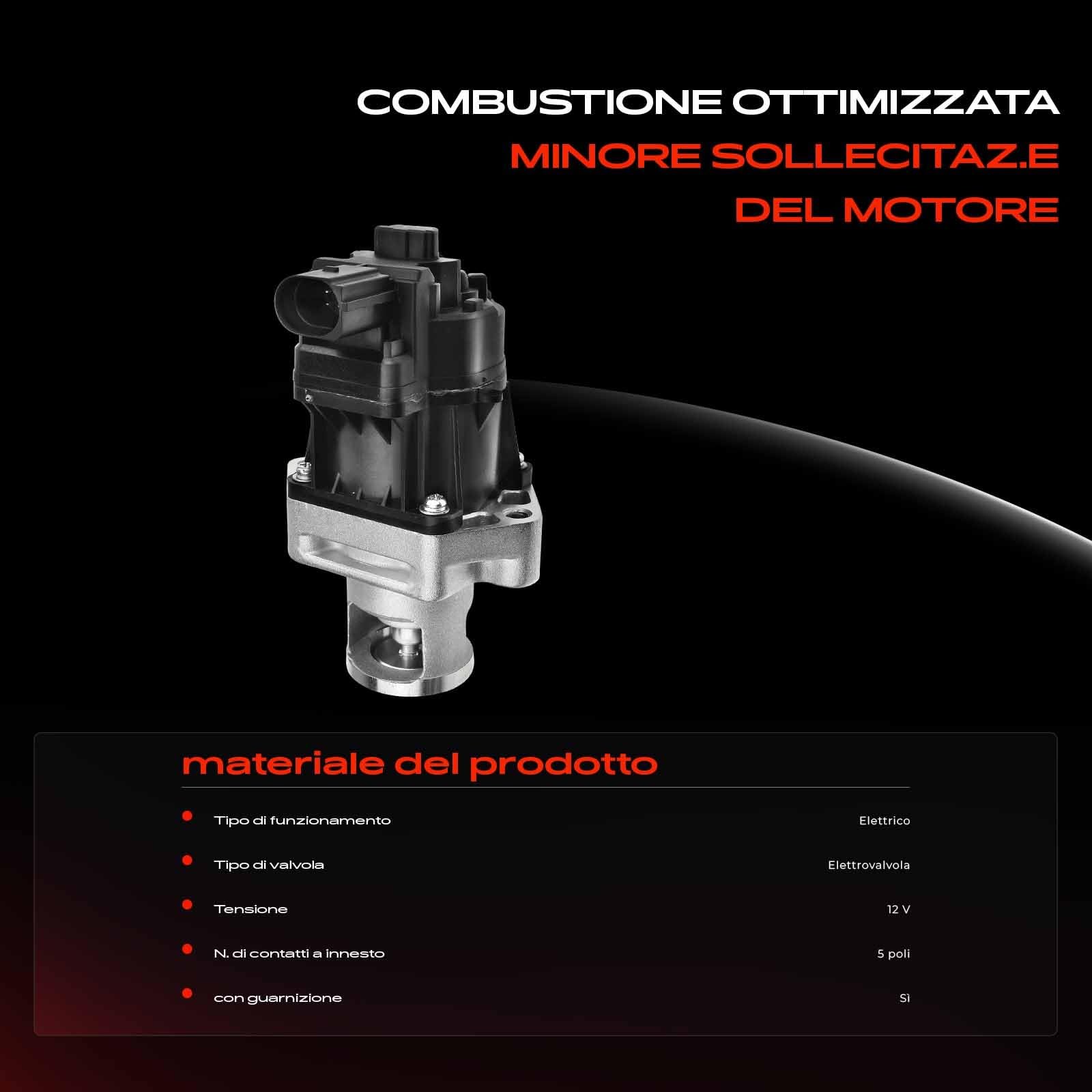 Frankberg Valvola EGR 55209609 | Compatibile con: 159 Sportwagon 939,Pianale/telaio Doblo 263,Linea 110 323,Ducato Bus 250,Musa 350,SX4 S-Cross JY,Ducato