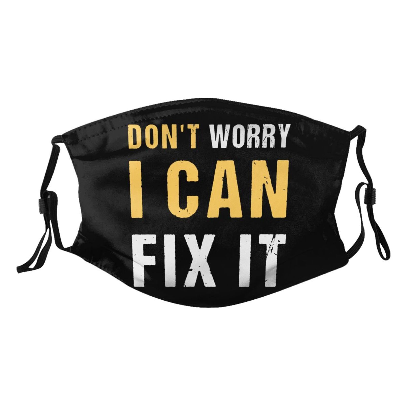 Don't Worry I Can Fix It Adult Dust Mask Adjustable Dust Face with 2 Filter