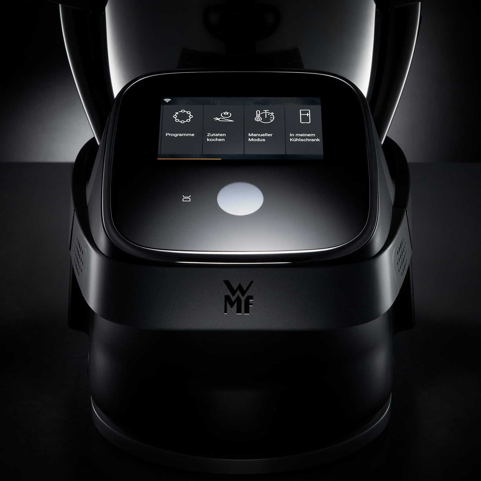 WMF Avantgarde Küchenmaschine mit Kochfunktion, besonders leise, 14 Kochprogramme, WLAN, Kochschüssel 3l, Touchscreen, intuitive App, Rezepte, edelstahl matt