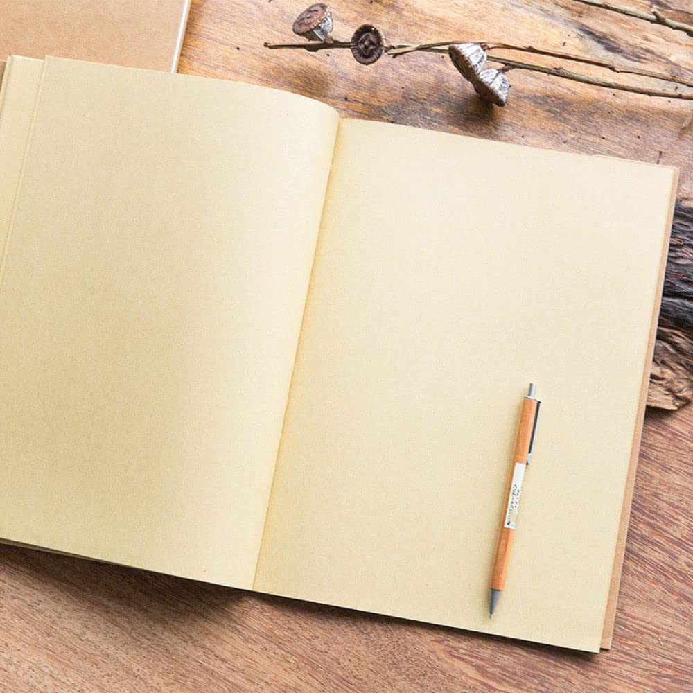 A5 papier pakowy w stylu vintage puste szkicownik rysunek Graffiti Sketchpad podkładki do pisania Notebook artykuły papiernicze szkolne artykuły szkolne, Kraft, 10 sztuk