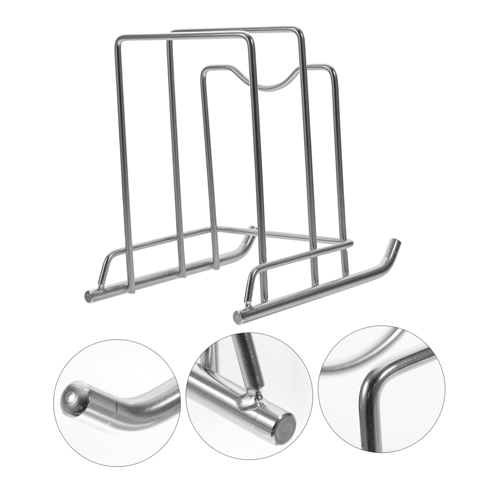 Topfdeckelhalter aus Eisen Gold mit Rutschfester Unterlage