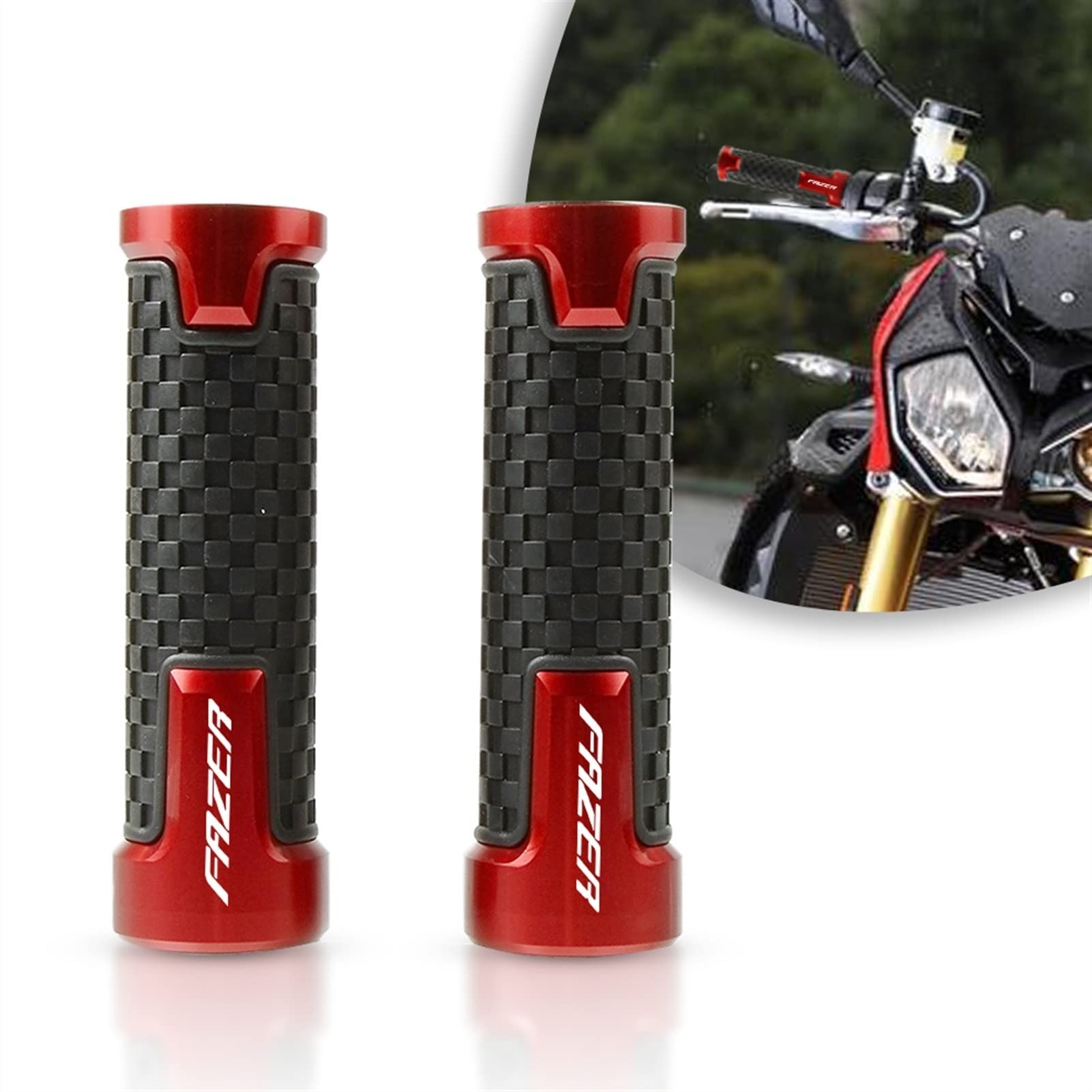 Rollergriff Universal 7/8 "22mm Für FZ1 FZ6 FZ8 FZ6S FZ6N Motorrad Lenkergriff Lenker Motorrad Lenkergriffe