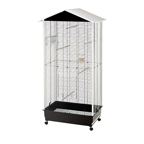 Ferplast Jaula para Pájaros, Aviario Nota Exterior Interior Pájaros, Canarios, Periquitos, Cotorras, Agapornis