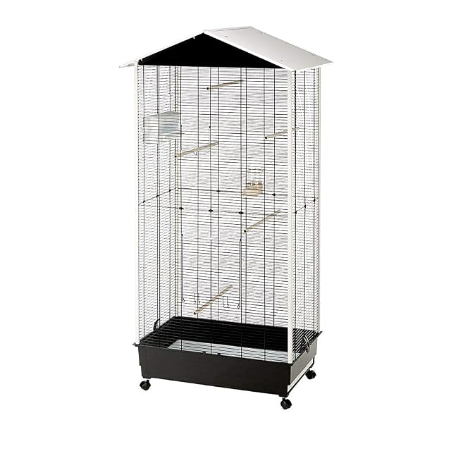 Ferplast Jaula para Pájaros, Aviario Nota Exterior Interior Pájaros, Canarios, Periquitos, Cotorras, Agapornis