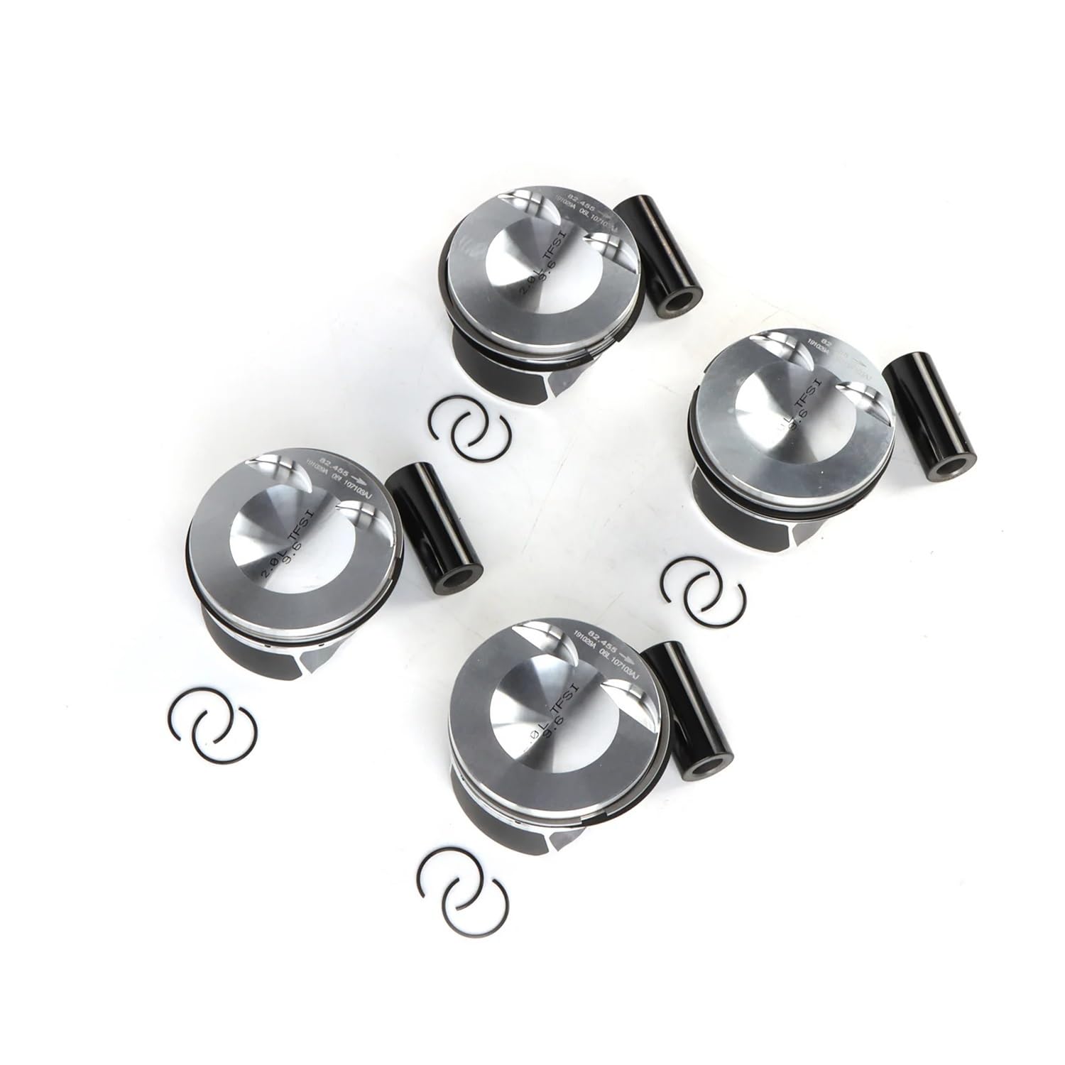 06H107065DM 4 x EA888 2.0T Gen 3 Ensemble de pistons for A4 Pièces Ensemble 3 segments Q5 2.0T 23MM