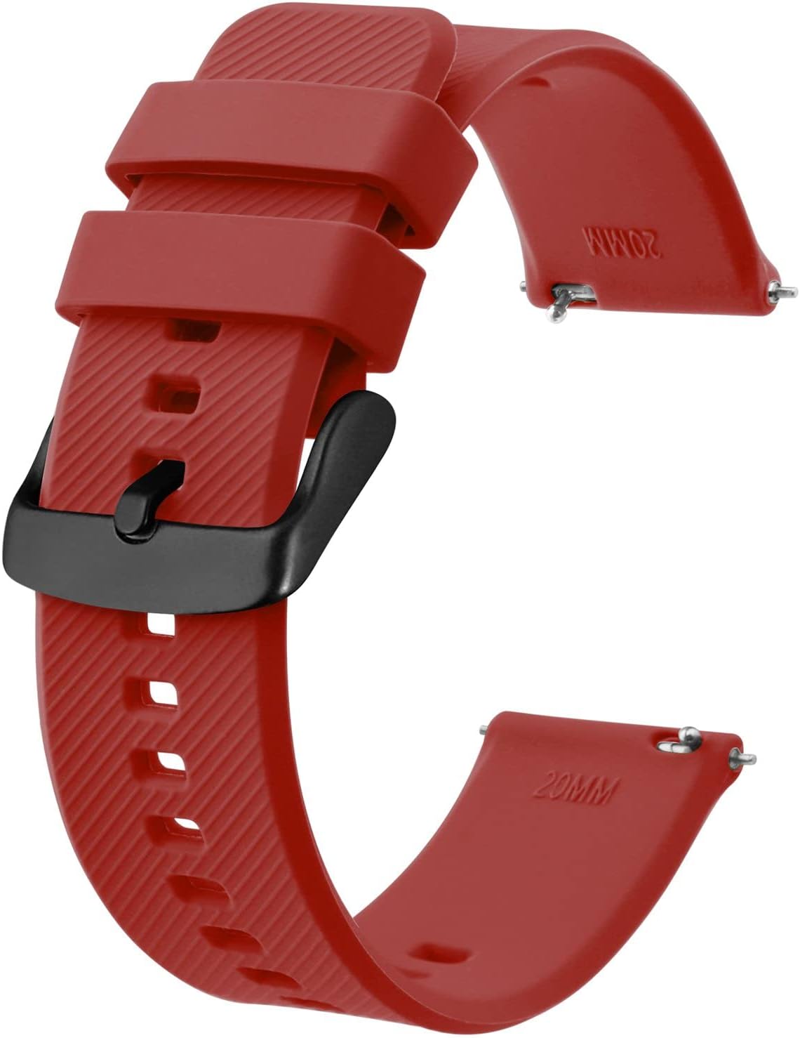 Wine Red / Black Buckle