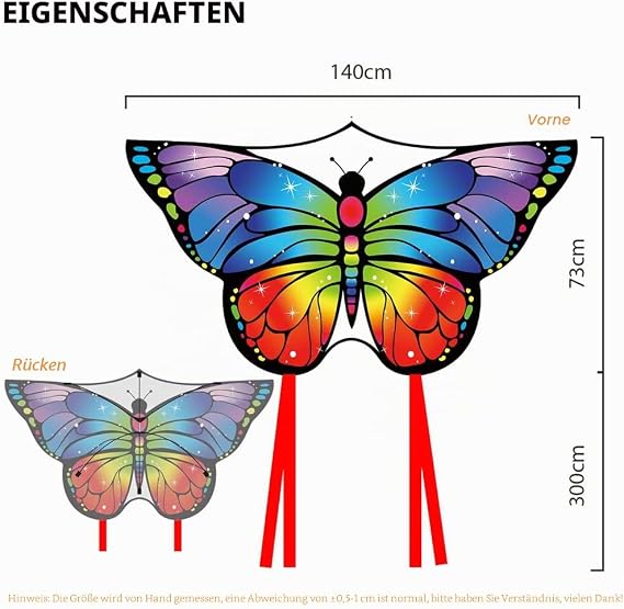 Butterfly Kite for Children and Adults Kite for Children and Adults Beach Kite Children's Kite Single Line Flight Wind Butterfly Kite
