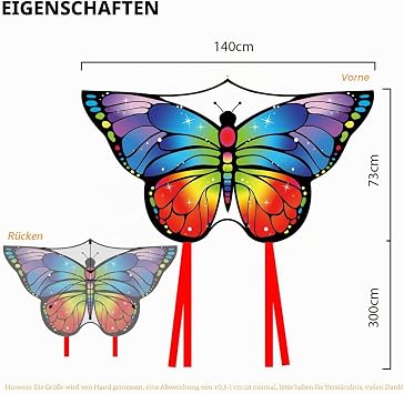 Butterfly Kite for Children and Adults Kite for Children and Adults Beach Kite Children's Kite Single Line Flight Wind Butterfly Kite