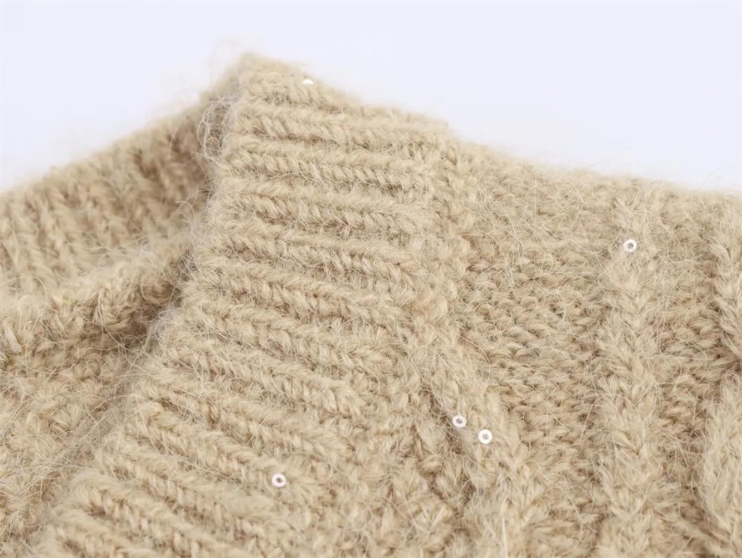 Women's Y2k Sleeveless Pattern Preppy Style Knitted Crop Tank Top for Girl V Neck Sweater Vest
