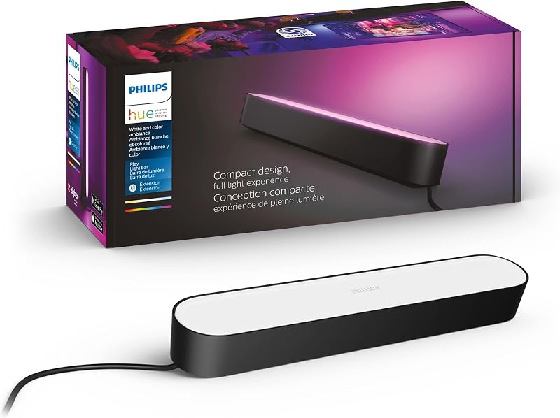 Extensión de luz inteligente Play White y Color, requiere concentrador/NO incluye fuente de alimentación (compatibilidad de iluminación inteligente con Amazon Alexa, Apple Homekit y Google Home)