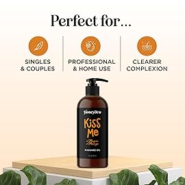 Mango Sensual Massage Oil for Couples - Alluring Tropical Full Body Massage Oil for Date Night and Nourishing Body Moisturizer with Sweet Almond - Vegan Non Staining Non Greasy Smooth Gliding Formula