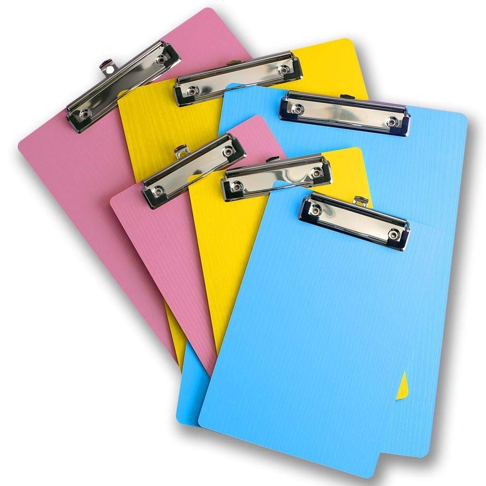 Appunti di forniture per ufficio 4 pezzi A4 A5 Appunti Cancelleria in legno Blocco per appunti Clip per lavagna Cartoleria Accessori per forniture per ufficio per la scuola Kit di archiviazione per fi