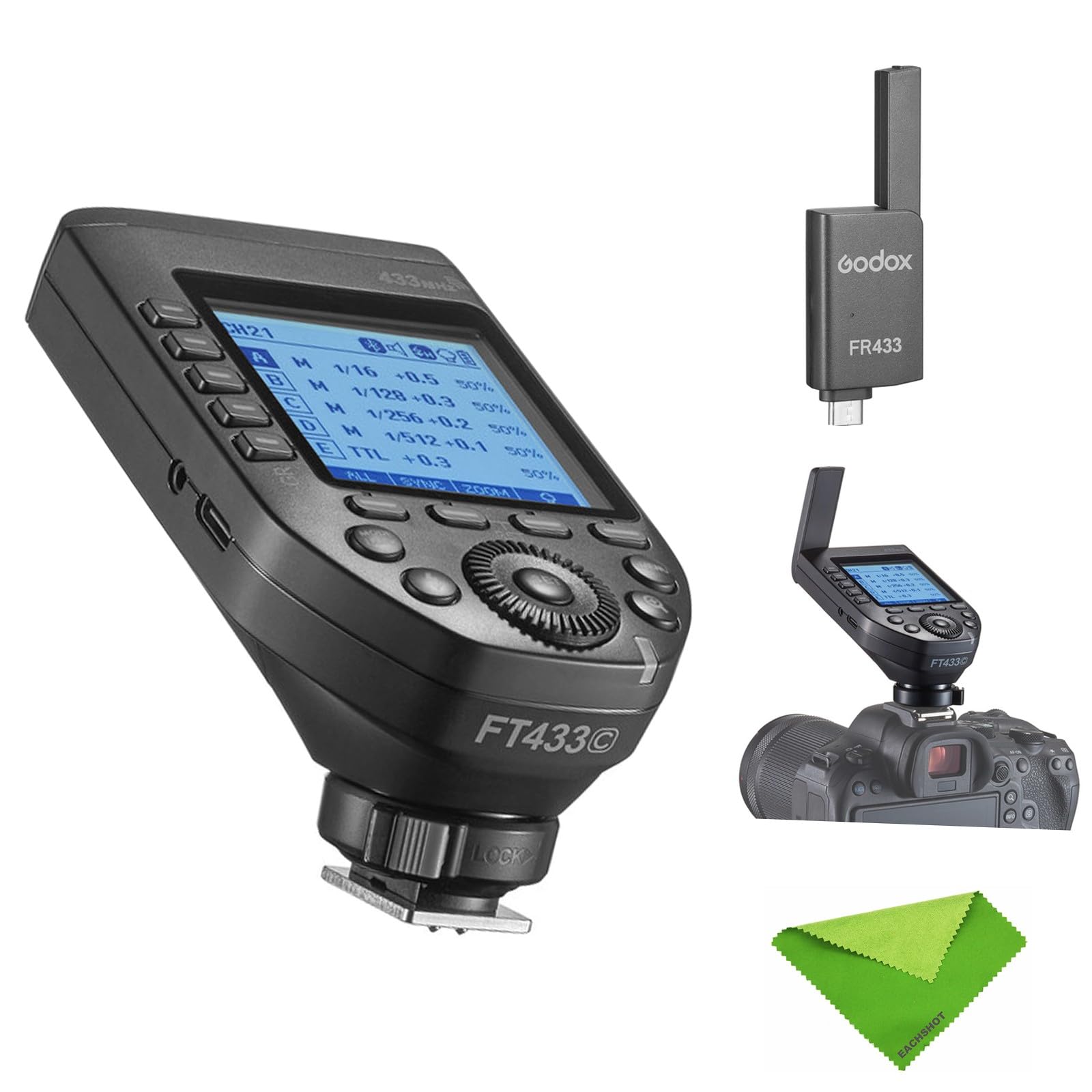 Déclencheur Flash Sans Fil Godox FT433-N Pour Nikon - TTL, HSS 1/8000s, 32 Canaux, Contrôle Bluetooth