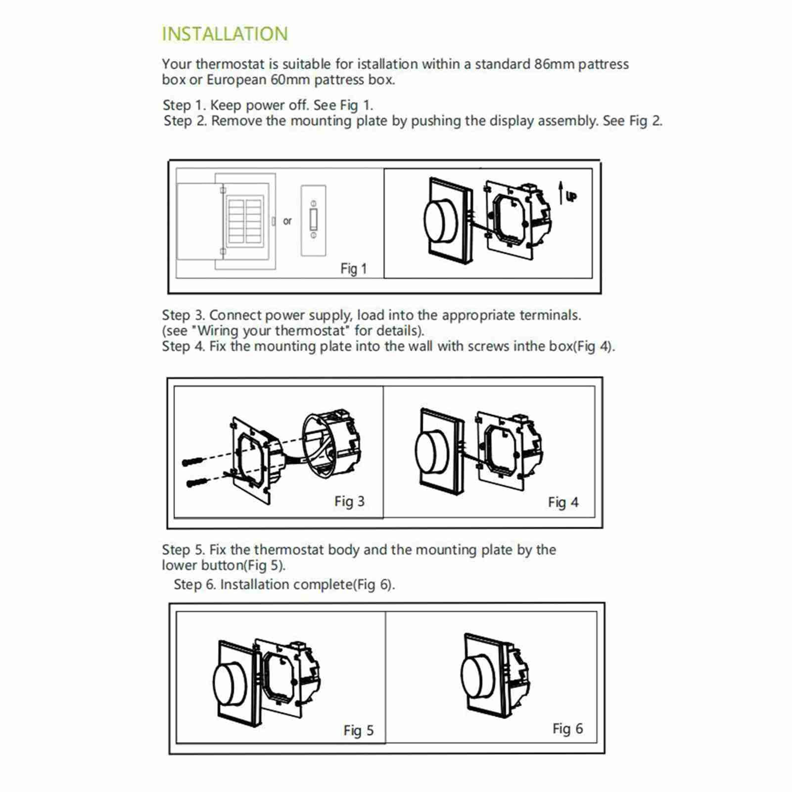 Wakects Termostato Intelligente WiFi con Controllo Remoto tramite App per Smartphone, Riscaldamento dell'Acqua, Automazione Domestica