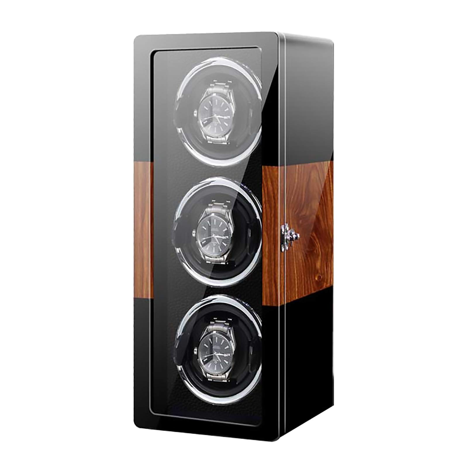 WMYYZYQ Spinner Winding Box Watch Winders - Smart Vertical Watch Winding Box Automatic Mechanical Watches Shaker Quiet Motor Rotating Watch Device Unique 5 Rotation Mod,A-3