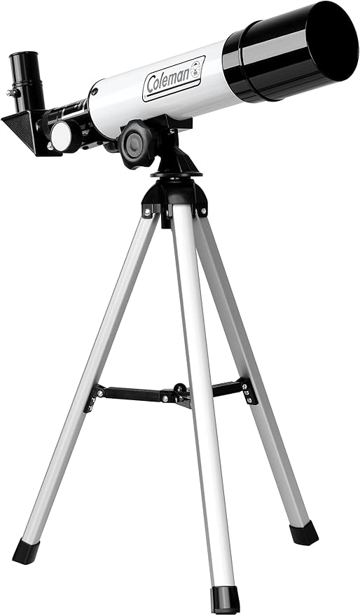 Telescopio Refractor Coleman 360x50 Kit con Estuche Blanco miniatura 7