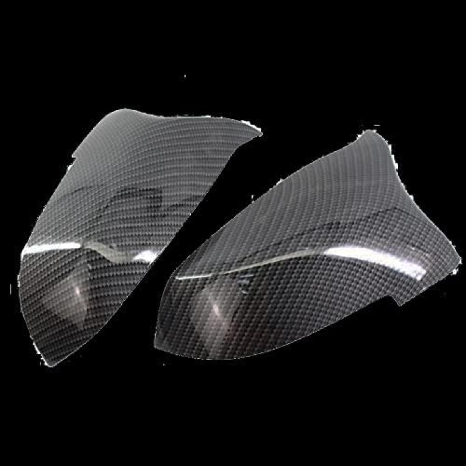 Dla Bmw 5 6 7 serii F10 F18 F11 F06 F07 F12 F13 F01 2014-2016 1 para osłony lusterek samochodowych boczne lusterko wsteczne Auto pokrywa Cap Obudowa lusterka auta (Carbon Fiber Look)
