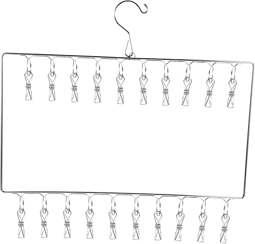 Cabilock Calcetines Clip Secadores portátiles Secadora de toallas Calcetines al aire libre Tendedero de secado plegable para interiores Perchas de