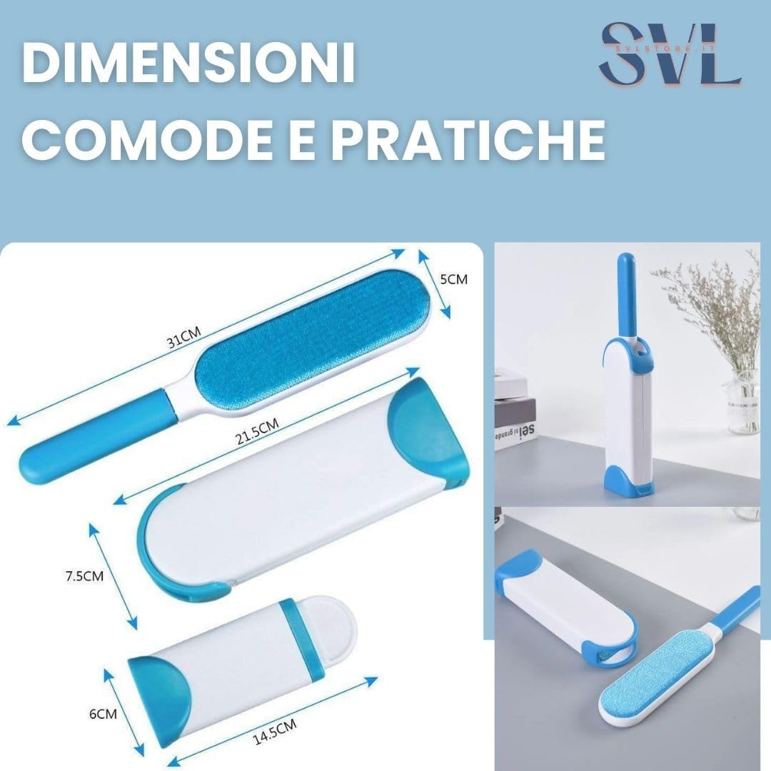 Spazzola TogliPelo Per Animali Domestici - Rimuove Pelucchi Da Divani, Tappeti E Vestiti, Riutilizzabile - Foto 11