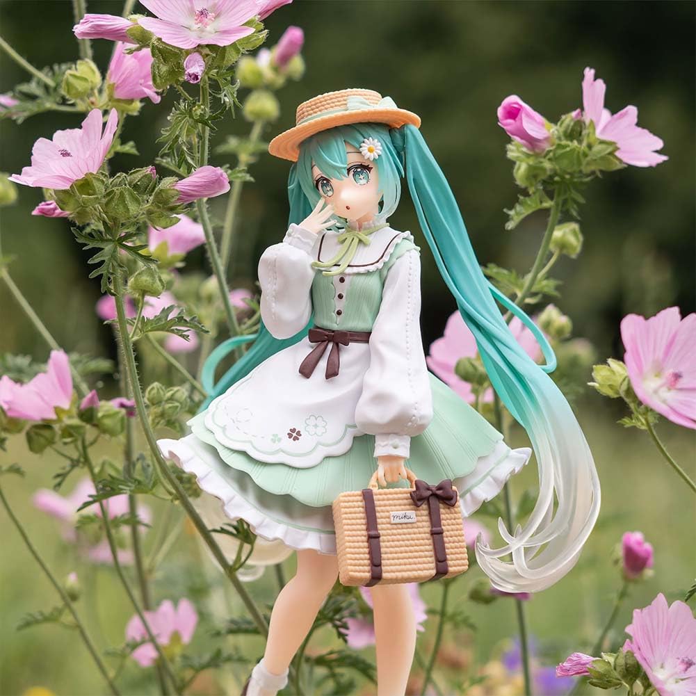 Zhongkaihua 2 statuette Miku in vestito, modello di statua in PVC, Miku, statuetta decorativa, 14/18 cm, regalo per gli appassionati di anime