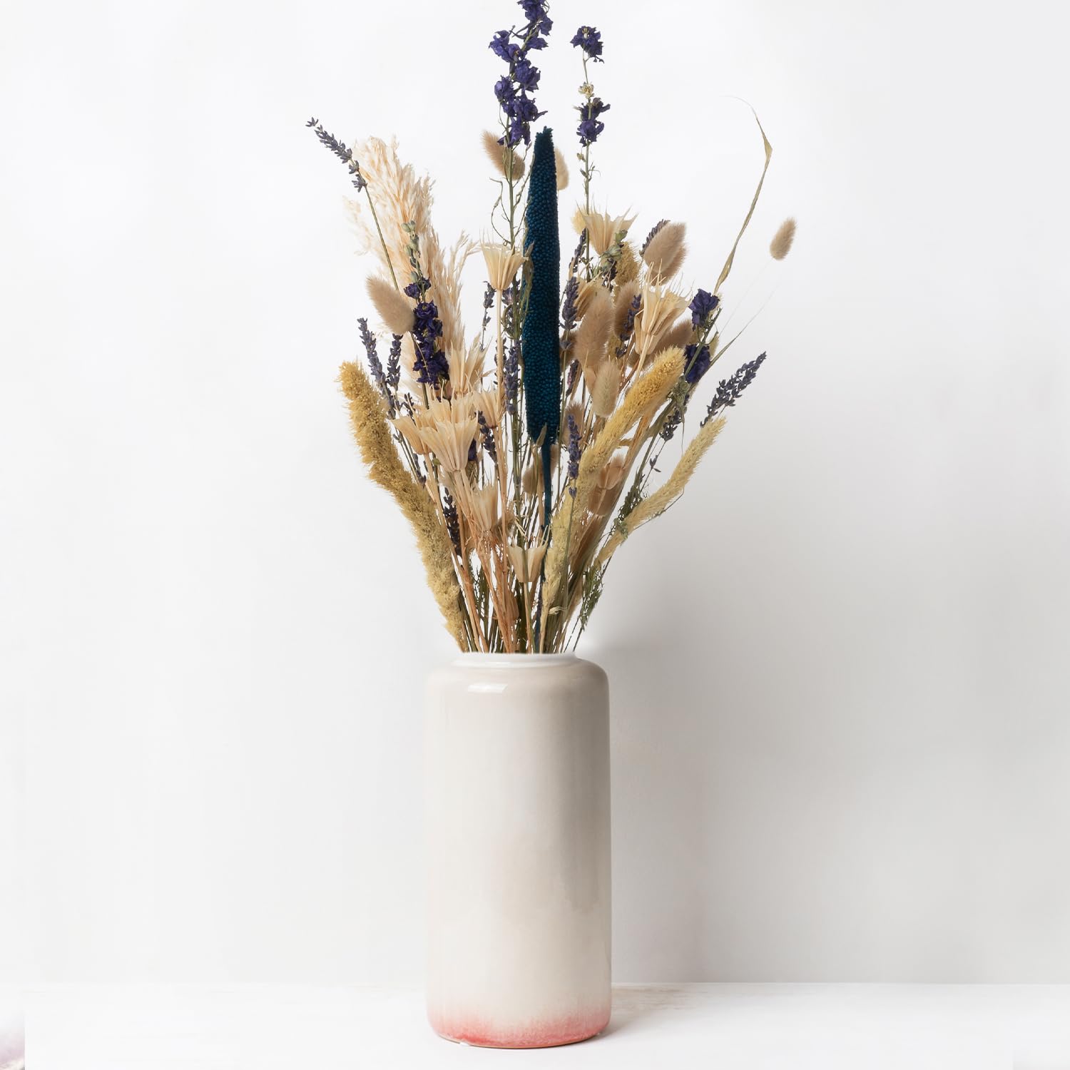 Little Lavenders Dried Flower Bouqet - Stunning Dried Flowers with UK Wide Delivery, Soft Purple and Natural Shades, Including Wheat and Lavender. Hand Tied, Gift Wrapped, For All Occasions