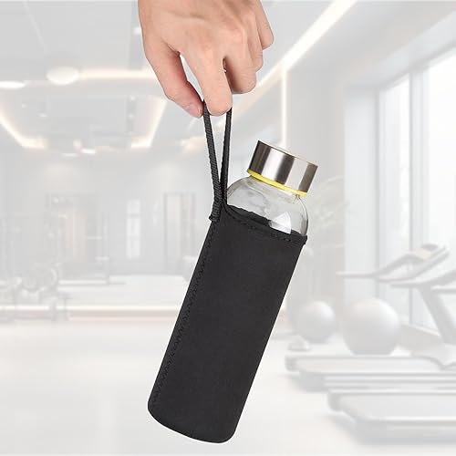 Miniatura 7 de Paquete de 6 fundas de neopreno para botellas de agua, aislantes, enfriadores, plegables, de nailon, para botellas o latas de 12 a 19.4 onzas