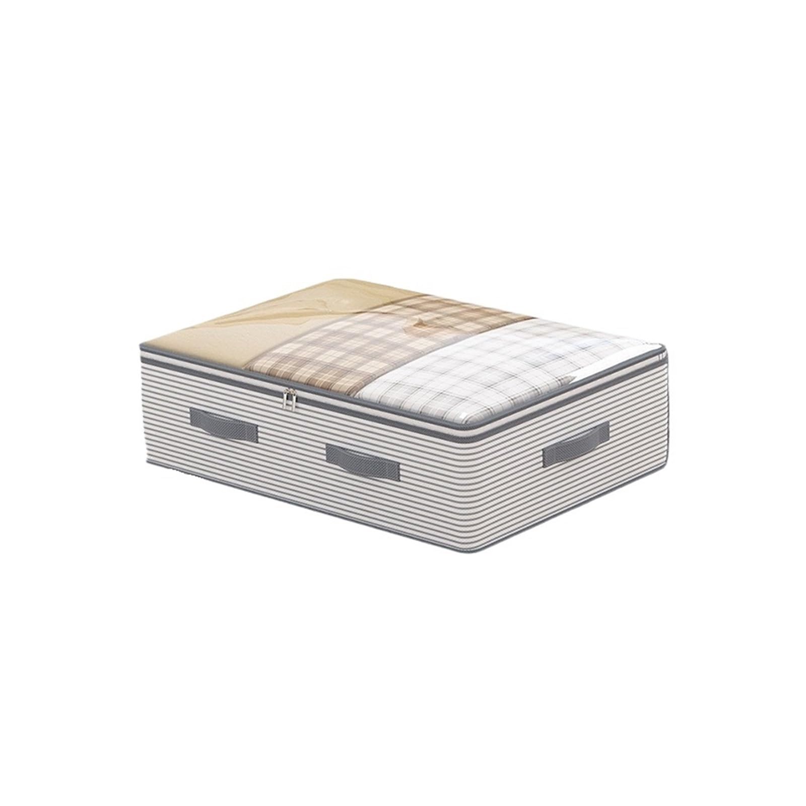 DSFIHJO Non-woven Clothing Storage Bag Quilt Organizer Moisture-proof Clothes Foldable Underbed Storage Bag Wardrobe Blanket Storage Box(S 50x40x15cm S1)