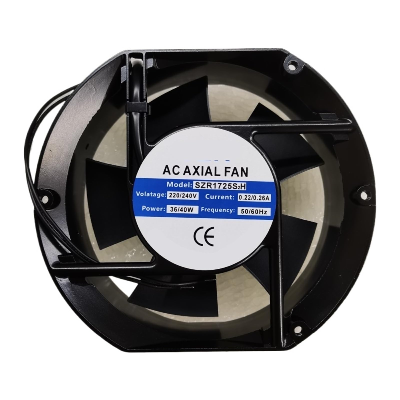 Lzikkgki One Color Szr1725s2h Ac 220-240V 0.22/0.26A 172X150x51mm 2-Wire Cooling Fan