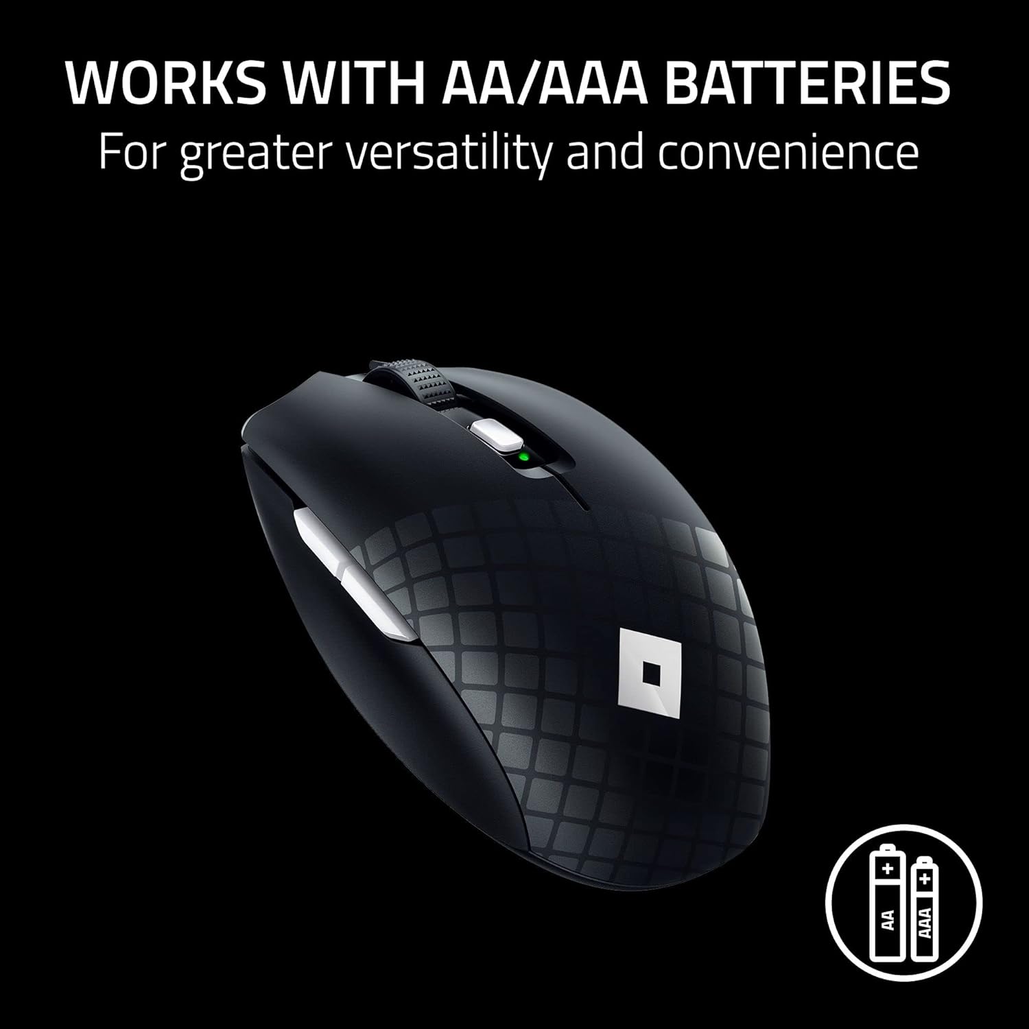 Razer Orochi V2 Mobile Wireless Gaming Mouse: Ultra Lightweight - 2 Wireless Modes - Up to 950 Hrs Battery Life - Mechanical Mouse Switches - 5G Advanced 18K DPI Optical Sensor - Roblox Edition