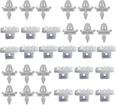 20 PCS Car Side Door Moulding Trim Clips Compatible Sacco 190 W201 W124 A124 S124 A0019884981, A0019885181 Car Accessories