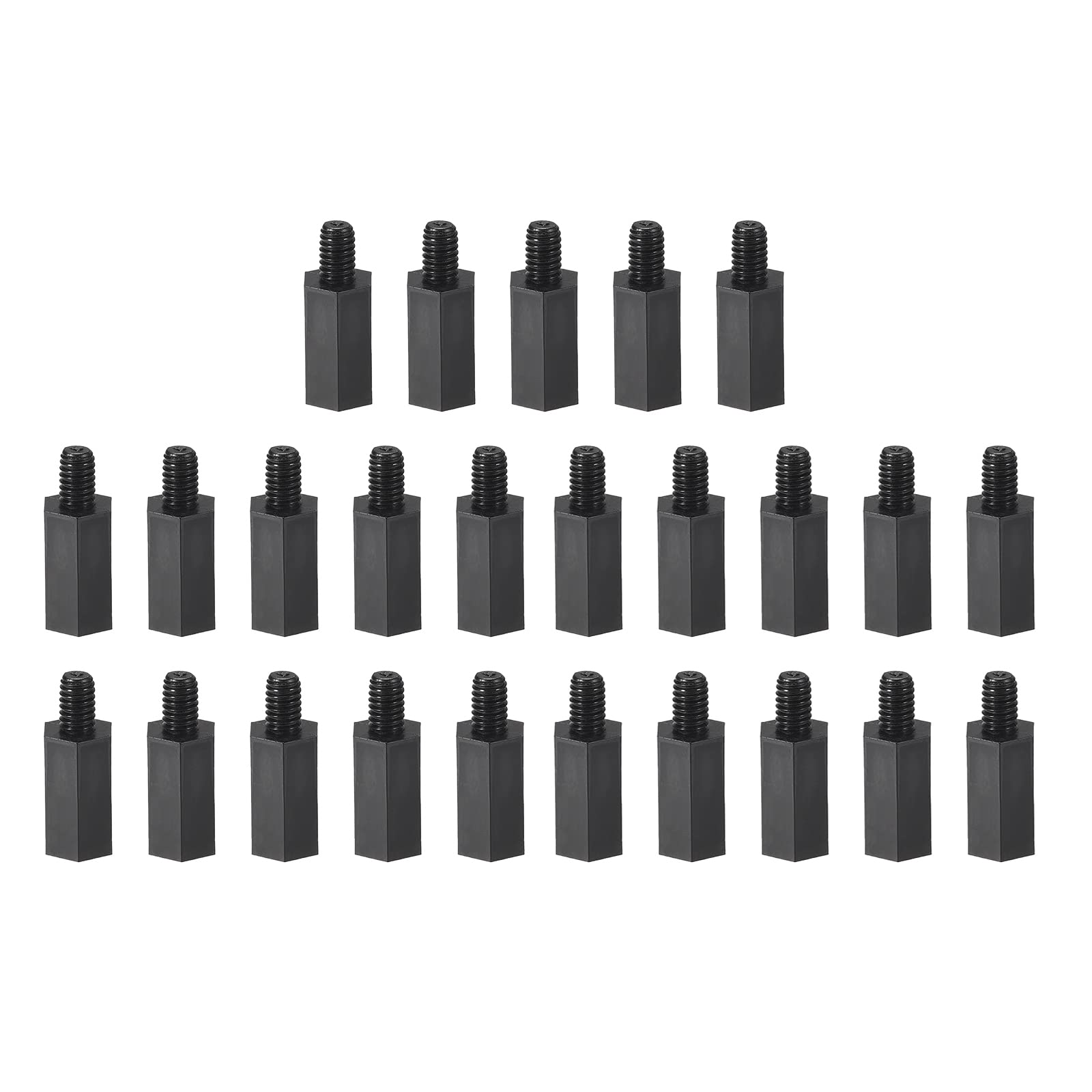 YOKIVE 25 Pcs M4 Standoff Screws, Nylon Hex PCB Standoffs with High Insulation Effect, Keep Height Consistent