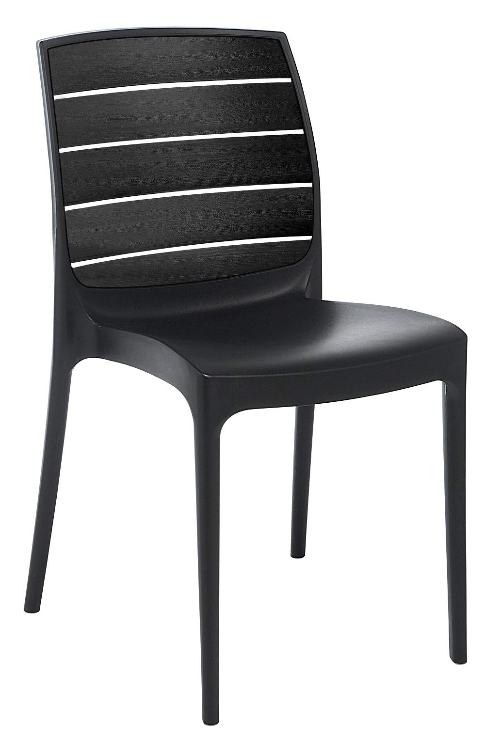 Sedia Boheme Antracite Impilabile - Interni Ed Esterni, Design Moderno E Pratico