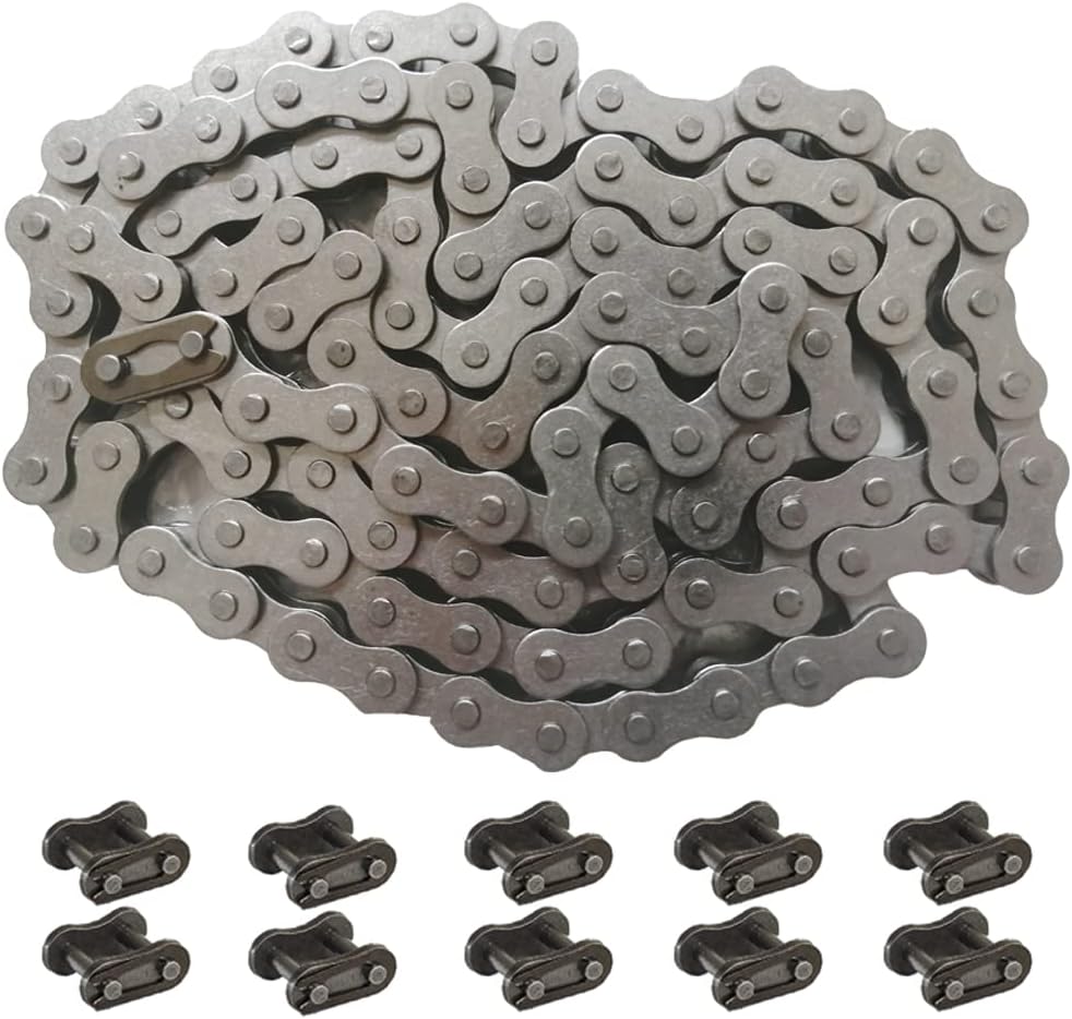 Mumaxun415 Chain 110 Link with Chain Master Link fit 49cc 60cc 66cc 80cc 2 Stroke Engine Motorized Bike