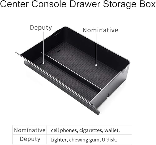 Miniatura 6 de Moonlinks for Tesla Model SModel X Center Console Drawer Box, Center Console Cubby Drawer Storage Box Customized for Tesla Model SModel X 2012-2020