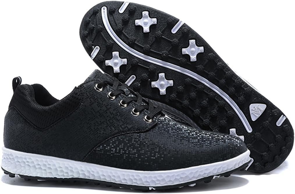 DAMANDO Golf Trainers for Women, Ladies Spikeless Golf Training Shoes Fashion Golfing Footwear for Gym Fitness