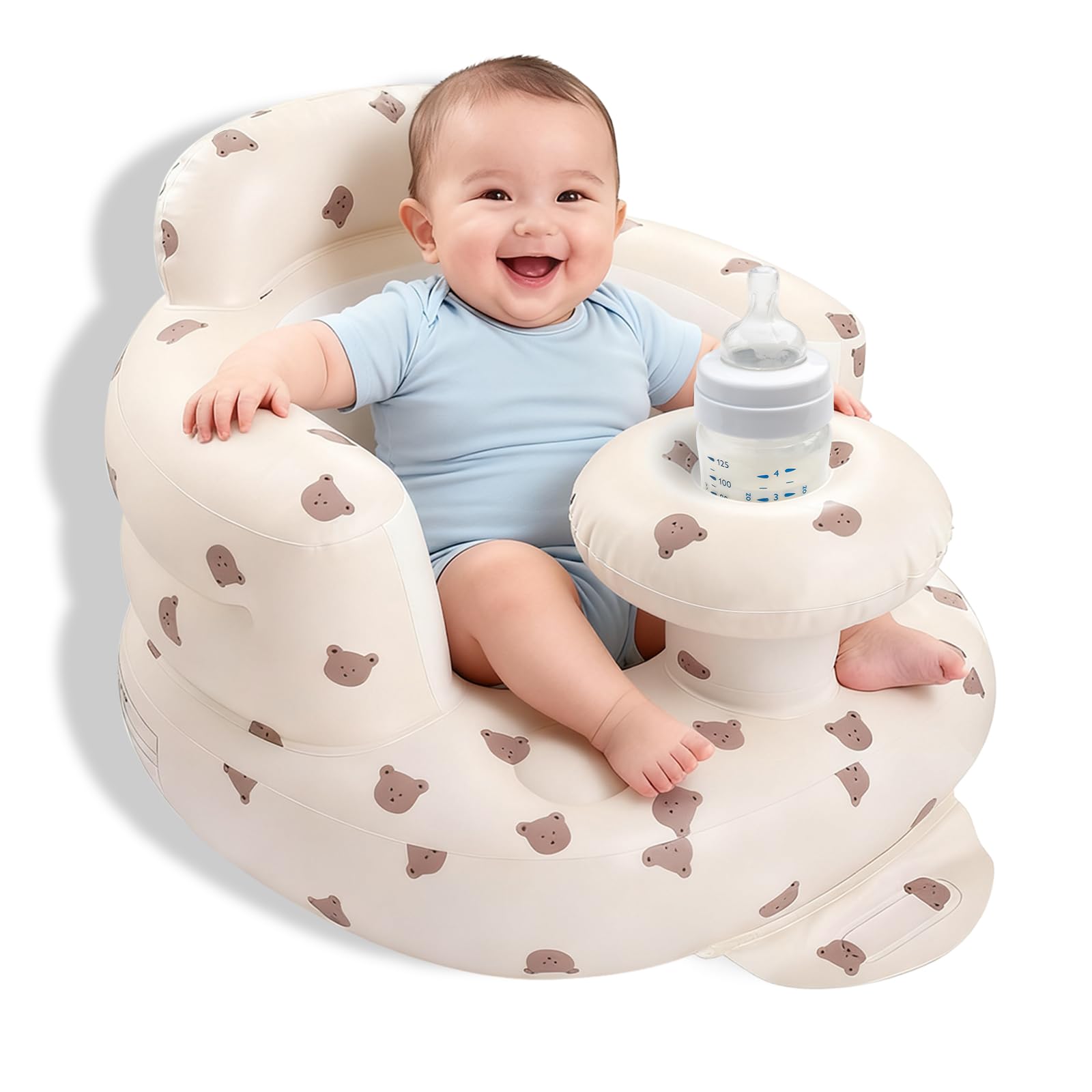 arscniek Inflatable Baby Seat Built in Air Pump - floor seats and loungers | Mubboo