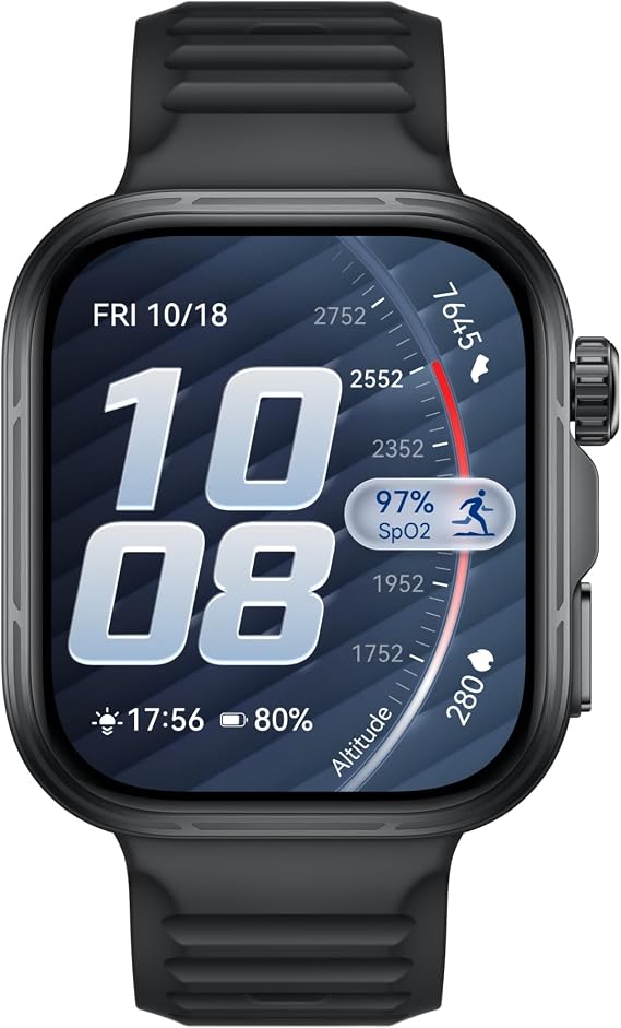 HUAWEI WATCH FIT 5 Pro Akıllı Saat, GPS, EKG, 1,92″ Safir Cam Ekran, NFC, Outdoor Modlar, Sağlık Takibi, Uzun Pil Ömrü, 5 ATM, Android ve iOS, Siyah + FreeBuds SE 3