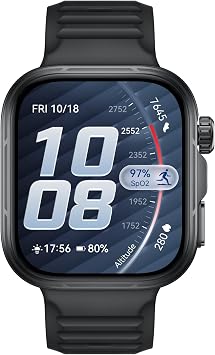 HUAWEI WATCH FIT 5 Pro Akıllı Saat, GPS, EKG, 1,92″ Safir Cam Ekran, NFC, Outdoor Modlar, Sağlık Takibi, Uzun Pil Ömrü, 5 ATM, Android ve iOS, Siyah + FreeBuds SE 3