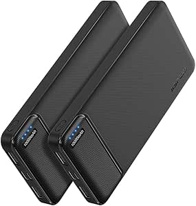 AsperX 10000mAh Portable Charger 2-Pack