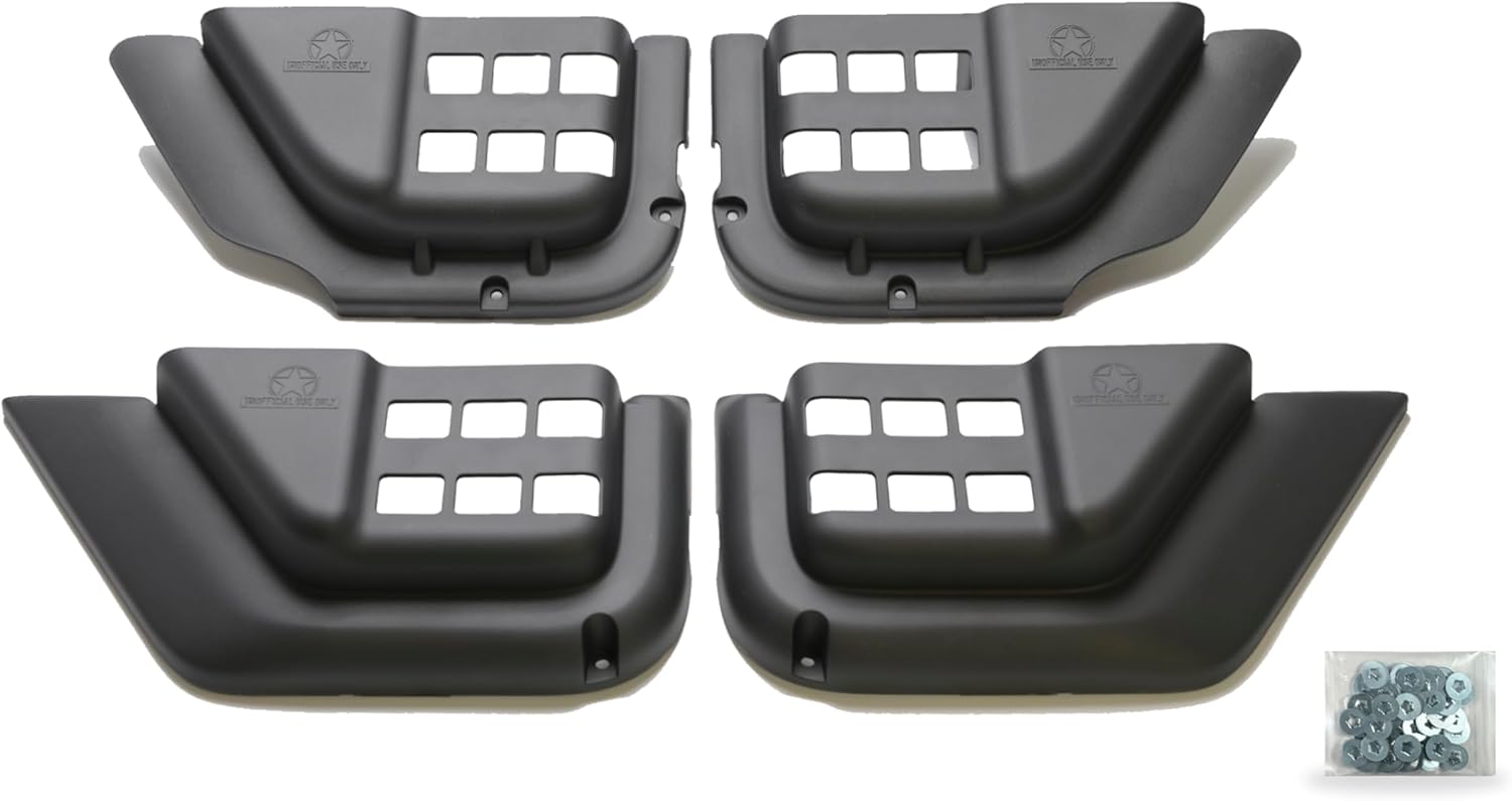 UNOFFICIAL USE ONLY™ 4-Door Pockets for 2012–2018 Jeep Wrangler JKU | Saggy Net Replacement | Designed and Made in USA