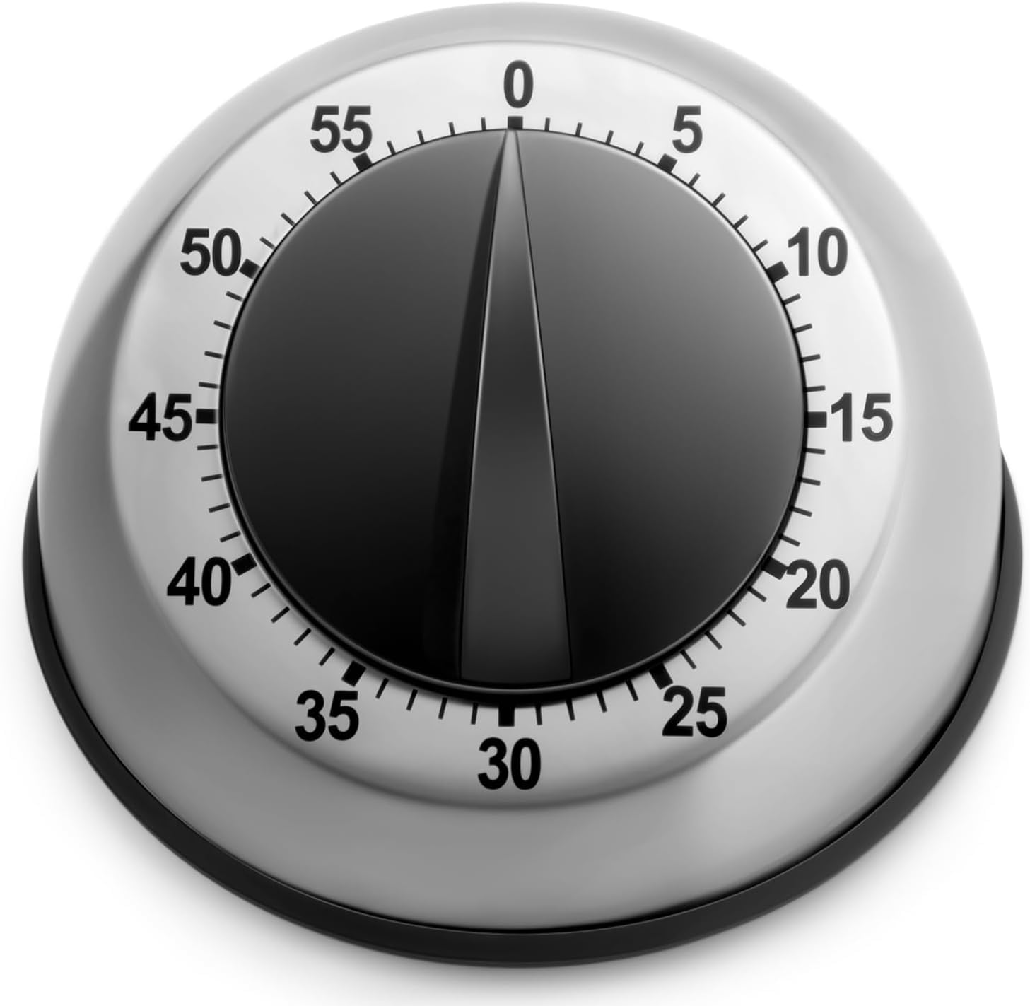 Loud Kitchen Timer for Cooking, No Batteries Required Manual Magnetic Timer - Classical Cooking Timer - Stainless Steel Body - Mechanical Desk Manual Timers - Magnetic Clock Backing, Countdown Alarm