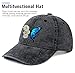 Butterfly Flower Hat Black Women Baseball Cap Adjustable Size Washed Cotton Men Hat Fashionable Hip hop Baseball Hats Golf Dad Trucker hat Unisex Vintage Plain Unconstructed Denim Ball Cap