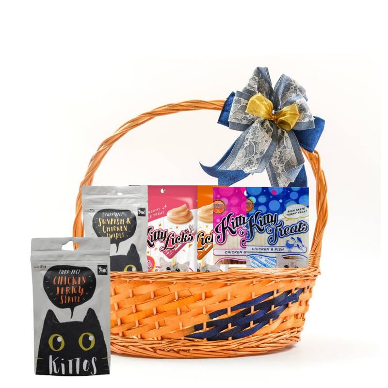 Diwali Special Snacks Gift Hamper for Cats: 2 Packets of Kitty Licks, Kittos and Kitty Treats Each (Variety Flavours, Chicken and Fish) – Nutrient Rich Rewards Treats (B0CKLCM9TK) Amazon Price History, Amazon Price Tracker