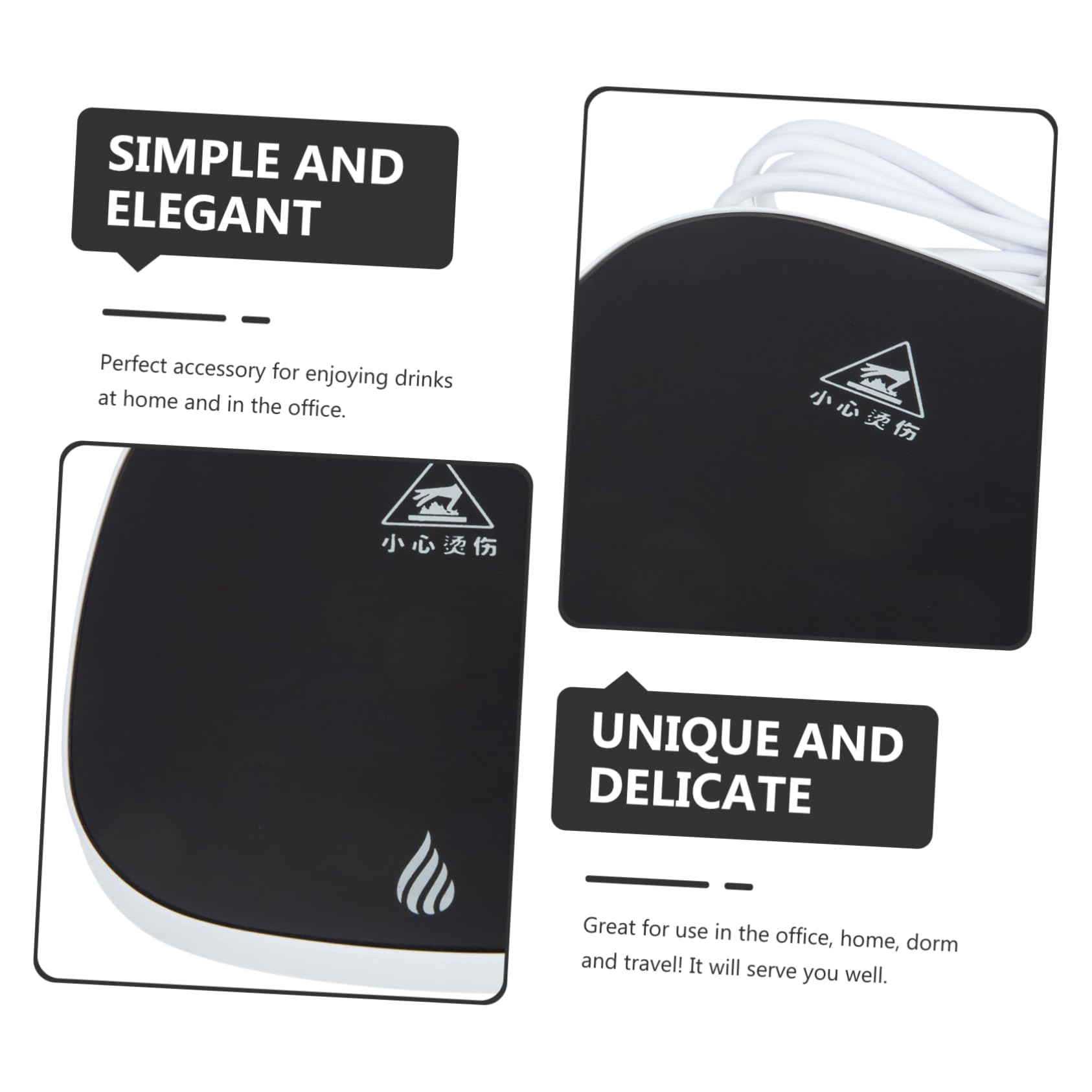 CIYODO Electric Heating Plate for and Tea USB Powered Cup Warmer Automatic Function for Office and Home Use