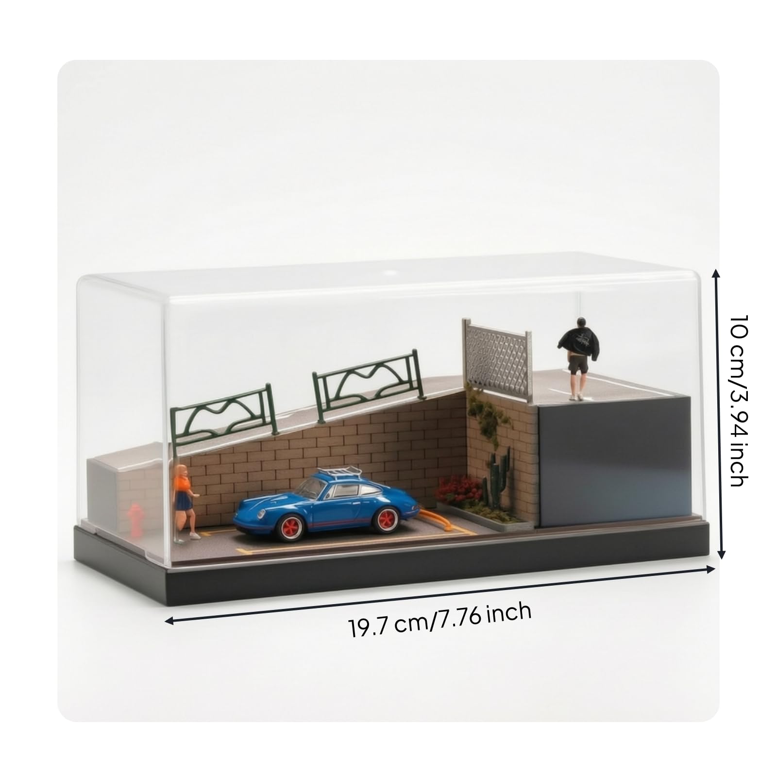 Diorama Parcheggio Compatto | Da Collezione, Realistico, per Scrivania