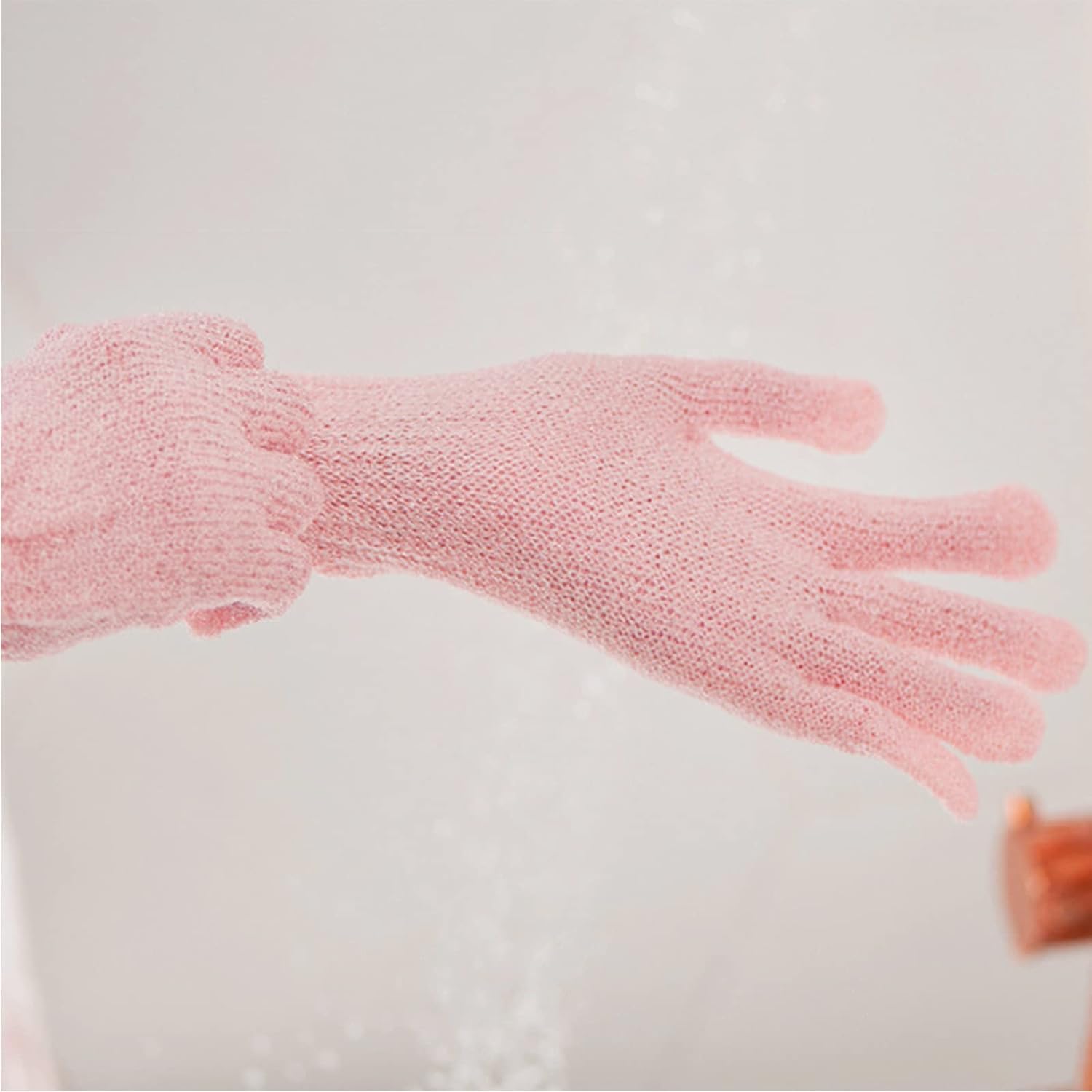 RRJ 4PCS Body Scrubber Shower Gloves Exfoliator Gloves, Massage and Body Scrub, Remove Dead Skin Shower Gloves Exfoliating for Women and Men, 4 Colors 3