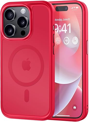 Vista 509 de MOCCA - Funda magnética resistente para iPhone 11 de 6.1 pulgadas, compatible con MagSafe, protector de pantalla de vidrio + protector de lente