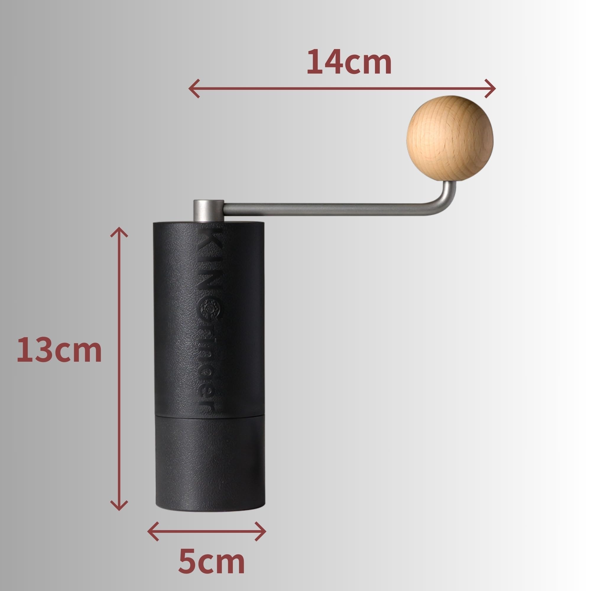KINGrinder P0 Leichte Manuelle Hand-Kaffeemühle für Mokkakanne, French Press, Drip mit Montagekonsistenz Edelstahl konische Fräsmühle, 20g Kapazität | Unterstützt Mahleinstellungen für verschiedene Methoden wie Pour-over, French Press und AeroPress