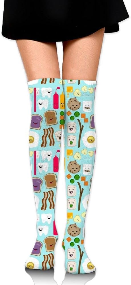 Peanut Butter And Jelly Fun Woman's Knee High Compression Socks Soft Pregnancy Long Socks
